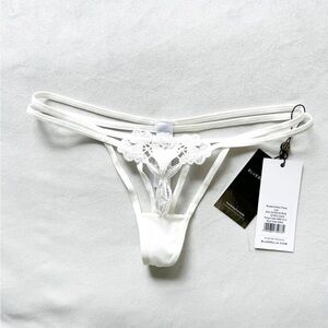 Bluebella White Lace Strappy Panty - XS